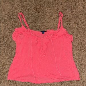 Women's Pink Ruffled Top